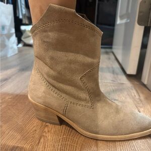Tan Suede Ankle Boots
